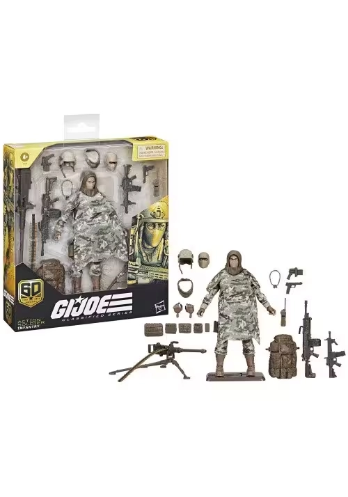 GI JOE CLASSIFIED 60TH ANN 6IN ACTION SOLDIER INFANTRY ACTION FIGURE