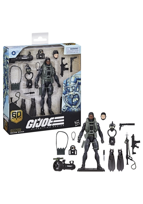 GI JOE CLASSIFIED 60TH ANN 6IN ACTION SAILOR RECON DIVER ACTION FIGURE