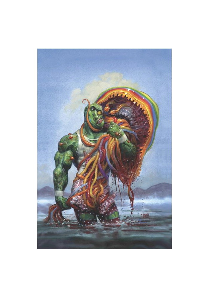 TOXIC AVENGER COMICS #4 CVR C FRED HARPER WITH EXCLUSIVE TRADING CARD BY TBA VAR (MR)