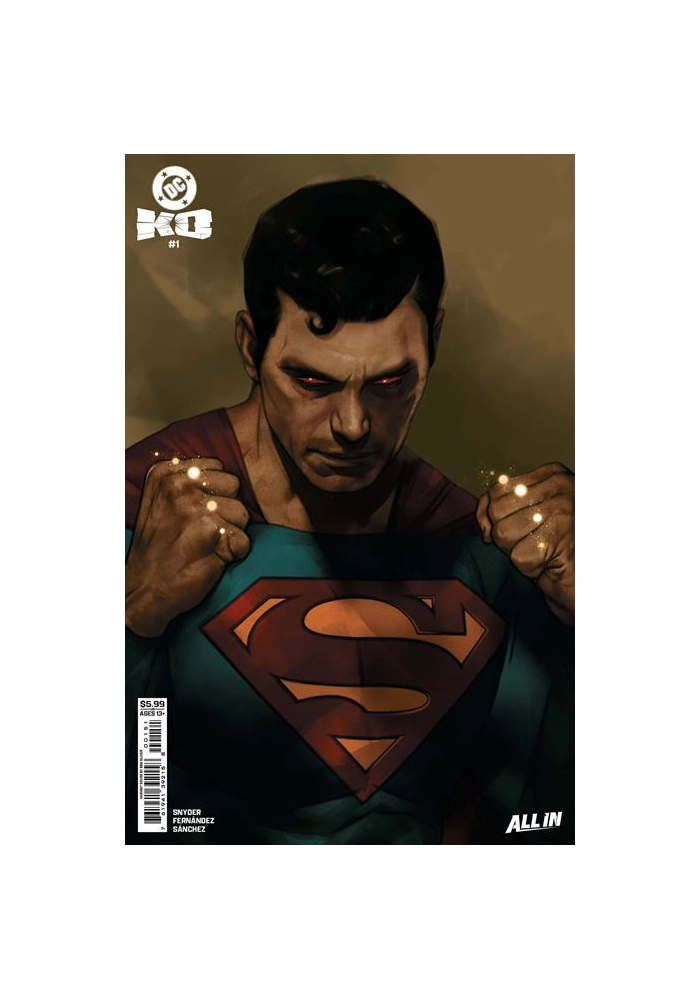DC K.O. #1 (OF 5) CVR G BEN OLIVER FACE-OFF CARD STOCK VAR