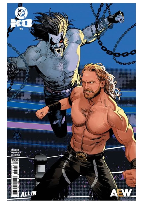 DC K.O. #1 (OF 5) CVR K DAN MORA HANGMAN ADAM PAGE AEW CAMEO CARD STOCK VAR
