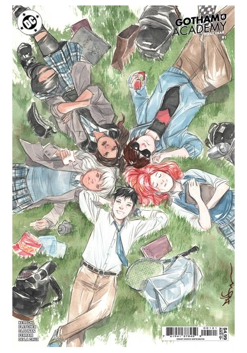 GOTHAM ACADEMY FIRST YEAR #1 (OF 6) CVR B DUSTIN NGUYEN CARD STOCK VAR