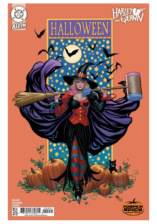 HARLEY QUINN #55 CVR E FRANK CHO PUMPKIN SPICY CARD STOCK VAR