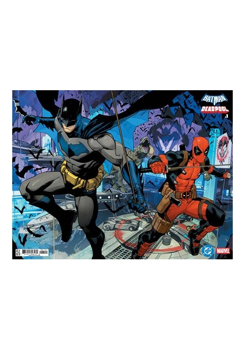 DC MARVEL BATMAN DEADPOOL #1 (ONE SHOT) CVR B DAN MORA BATMAN DEADPOOL WRAPAROUND CARD STOCK VAR