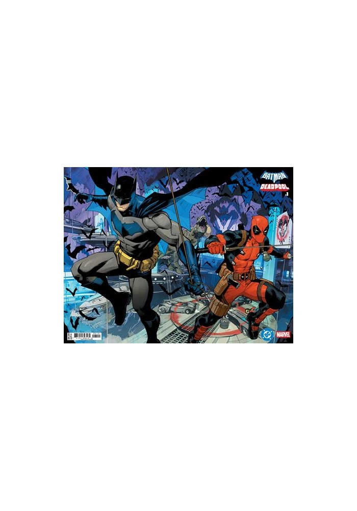 DC MARVEL BATMAN DEADPOOL #1 (ONE SHOT) CVR B DAN MORA BATMAN DEADPOOL WRAPAROUND CARD STOCK VAR