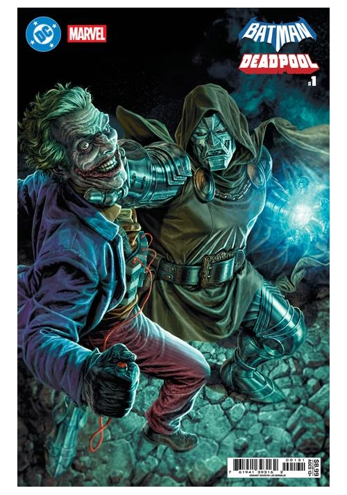 DC MARVEL BATMAN DEADPOOL #1 (ONE SHOT) CVR C LEE  BERMEJO JOKER DR DOOM CARD STOCK VAR
