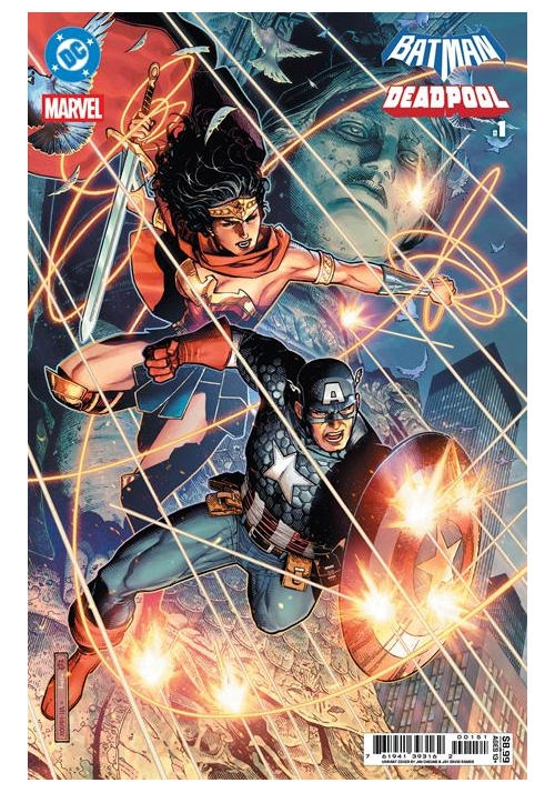 DC MARVEL BATMAN DEADPOOL #1 (ONE SHOT) CVR E JIM CHEUNG WONDER WOMAN CAPTAIN AMERICA CARD STOCK VAR