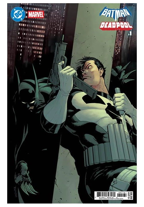 DC MARVEL BATMAN DEADPOOL #1 (ONE SHOT) CVR G NICK DRAGOTTA BATMAN PUNISHER CARD STOCK VAR