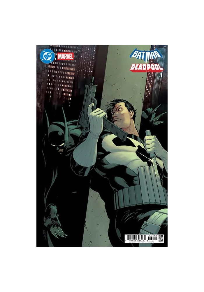 DC MARVEL BATMAN DEADPOOL #1 (ONE SHOT) CVR G NICK DRAGOTTA BATMAN PUNISHER CARD STOCK VAR