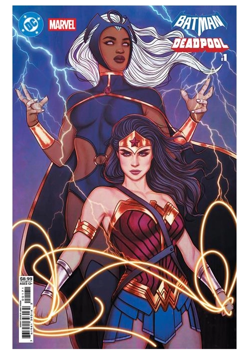 DC MARVEL BATMAN DEADPOOL #1 (ONE SHOT) CVR H JENNY FRISON WONDER WOMAN STORM CARD STOCK VAR