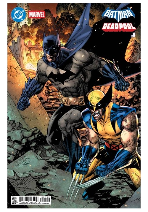 DC MARVEL BATMAN DEADPOOL #1 (ONE SHOT) CVR K JIM LEE BATMAN WOLVERINE CARD STOCK VAR