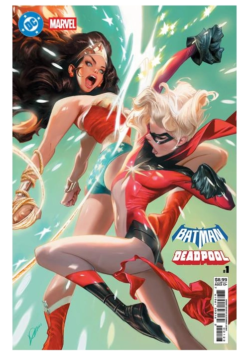 DC MARVEL BATMAN DEADPOOL #1 (ONE SHOT) CVR L ALEXANDER LOZANO WONDER WOMAN MS MARVEL CARD STOCK VAR