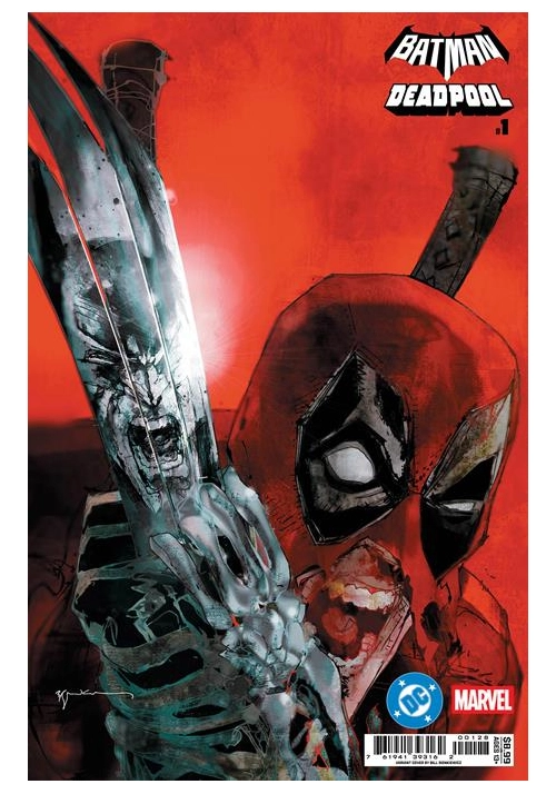 DC MARVEL BATMAN DEADPOOL #1 (ONE SHOT) CVR Q BILL SIENKIEWICZ INCREDIBLE HULK 340 HOMAGE CARD STOCK VAR