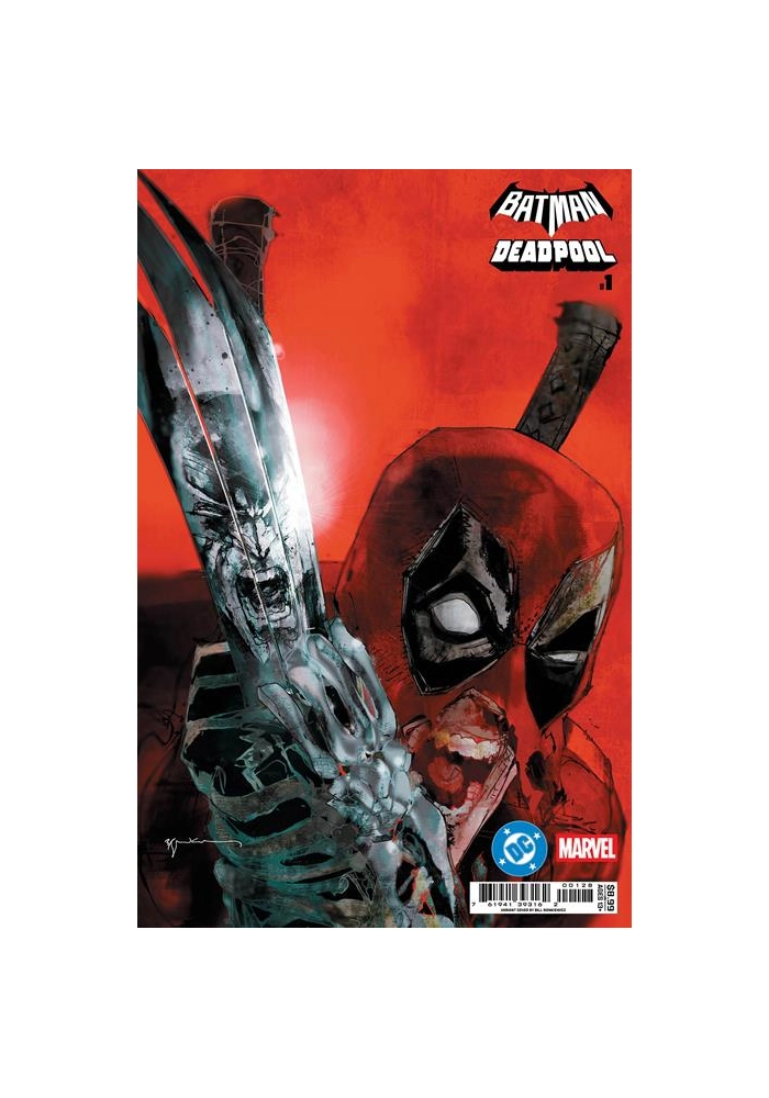 DC MARVEL BATMAN DEADPOOL #1 (ONE SHOT) CVR Q BILL SIENKIEWICZ INCREDIBLE HULK 340 HOMAGE CARD STOCK VAR