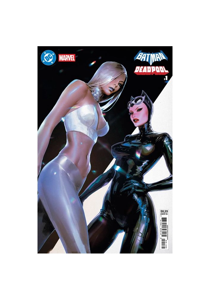 DC MARVEL BATMAN DEADPOOL #1 (ONE SHOT) CVR S SOZOMAIKA CATWOMAN EMMA FROST CARD STOCK VAR