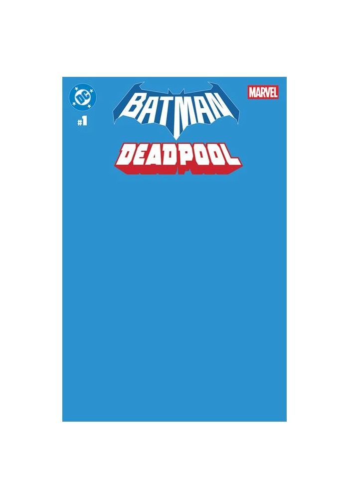 DC MARVEL BATMAN DEADPOOL #1 (ONE SHOT) CVR U BLUE BLANK CARD STOCK VAR