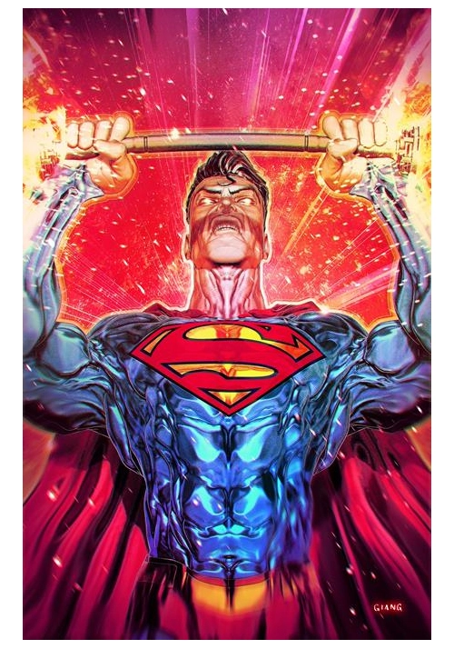 DC K.O. SUPERMAN VS CAPTAIN ATOM #1 (ONE SHOT)  CVR B JOHN GIANG CARD STOCK VAR