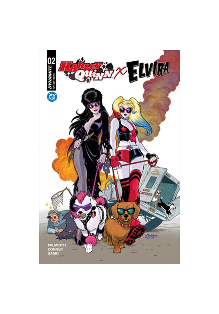 HARLEY QUINN X ELVIRA #2 CVR A AMANDA CONNER DOGS