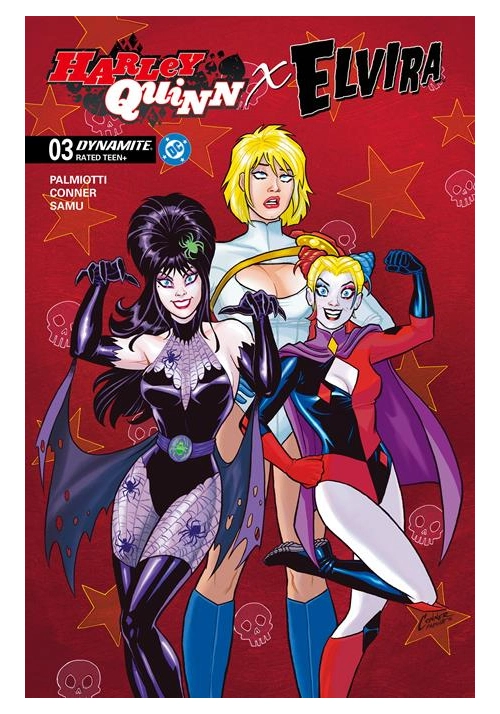 HARLEY QUINN X ELVIRA #3 CVR A AMANDA CONNER RED
