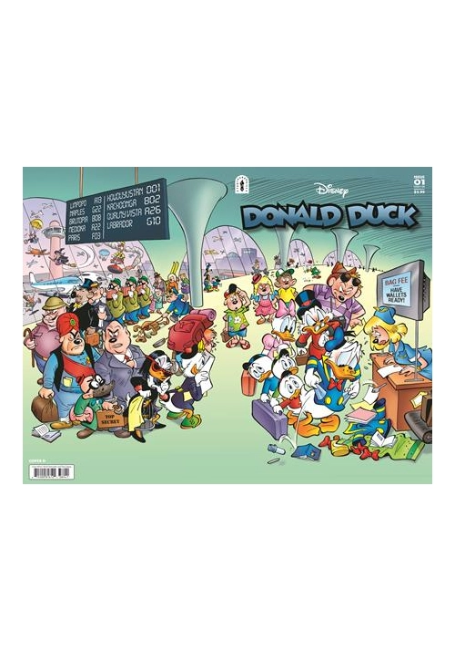 DONALD DUCK LEGACY #389 THE GOLDEN PINEAPPLE CVR D INC 1:10 DAAN JIPPES ULRICH SCHROEDER WRAPAROUND VAR