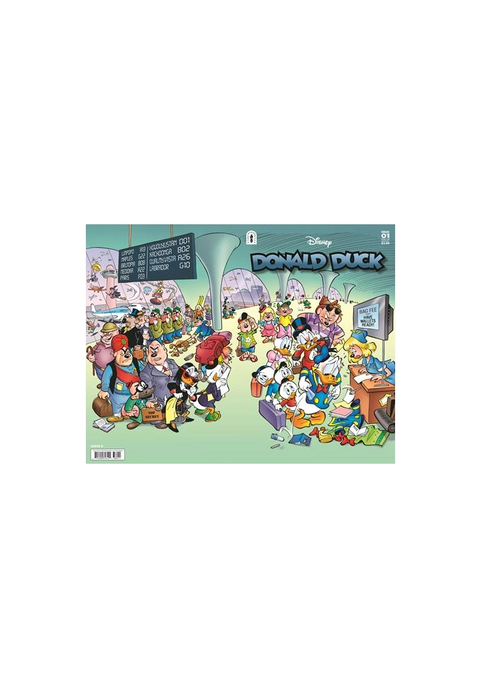 DONALD DUCK LEGACY #389 THE GOLDEN PINEAPPLE CVR D INC 1:10 DAAN JIPPES ULRICH SCHROEDER WRAPAROUND VAR