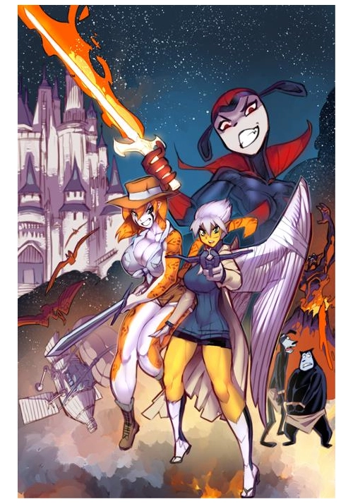 TIFANNY & CHARLOTTE ON ANOTHER WORLD #1 (OF 4) CVR B FRED PERRY LUNAR EXCLUSIVE VAR