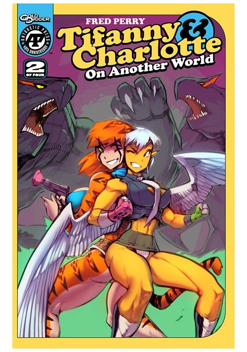 TIFANNY & CHARLOTTE ON ANOTHER WORLD #2 (OF 4) CVR A FRED PERRY PREVIOUSLY RELEASED THROUGH DIAMOND