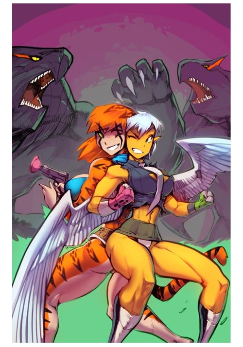 TIFANNY & CHARLOTTE ON ANOTHER WORLD #2 (OF 4) CVR B FRED PERRY LUNAR EXCLUSIVE VAR