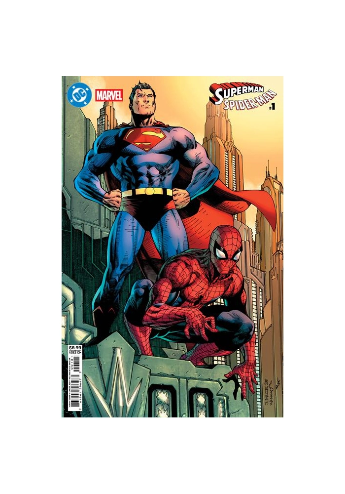 DC MARVEL SUPERMAN SPIDER-MAN #1 (ONE SHOT) CVR B JIM LEE CARD STOCK VAR