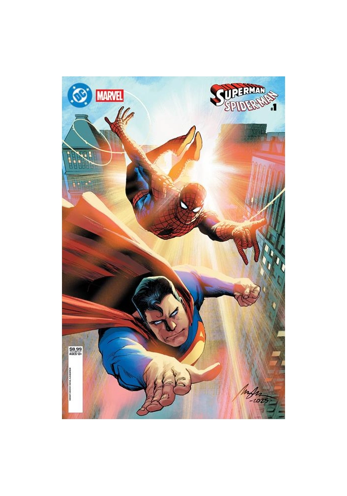 DC MARVEL SUPERMAN SPIDER-MAN #1 (ONE SHOT) CVR C RAFAEL ALBUQUERQUE CARD STOCK VAR