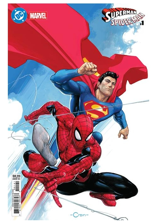 DC MARVEL SUPERMAN SPIDER-MAN #1 (ONE SHOT) CVR D CLAYTON CRAIN CARD STOCK VAR