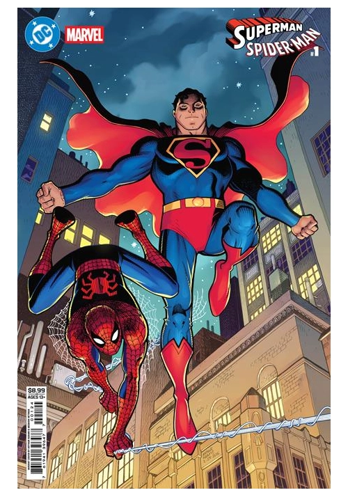 DC MARVEL SUPERMAN SPIDER-MAN #1 (ONE SHOT) CVR L ARTHUR ADAMS CARD STOCK VAR