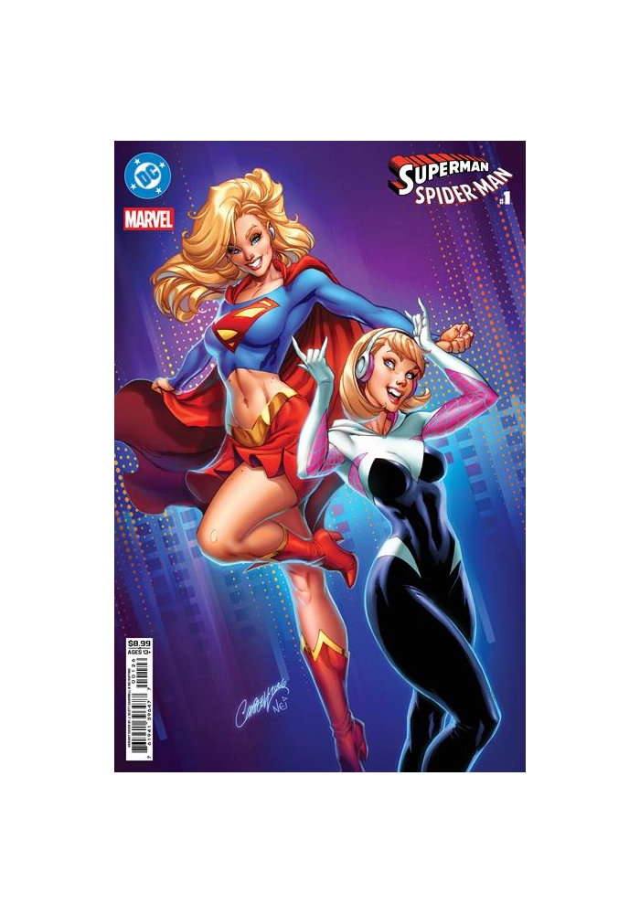 DC MARVEL SUPERMAN SPIDER-MAN #1 (ONE SHOT) CVR N J SCOTT CAMPBELL CARD STOCK VAR