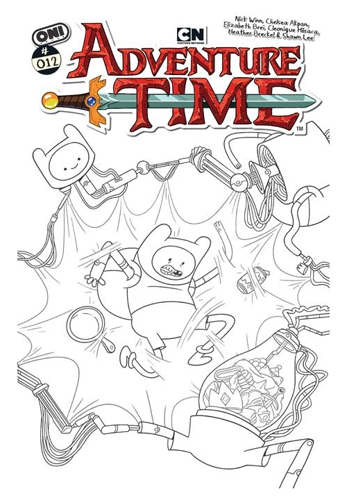 ADVENTURE TIME (2025) #12 CVR E INC 1:20 NICK WINN B&W VAR