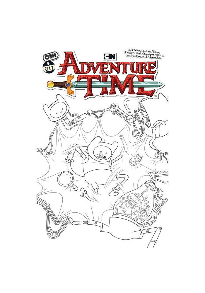ADVENTURE TIME (2025) #12 CVR E INC 1:20 NICK WINN B&W VAR
