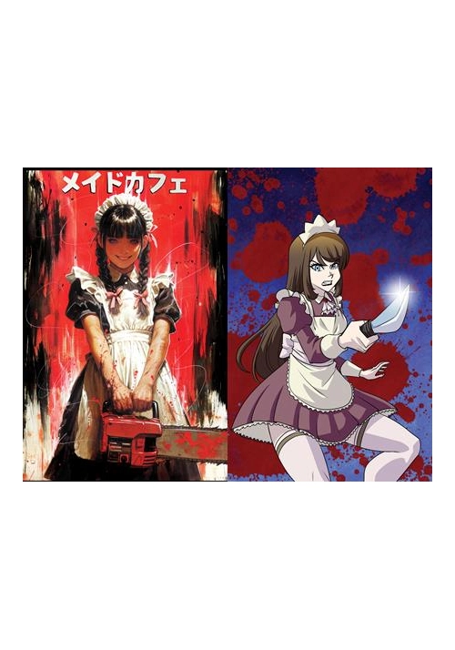 MAID CAFE #2 CVR D TODD SKULL & REMY EISU MOKHTAR HOLOFOIL FLIP VAR