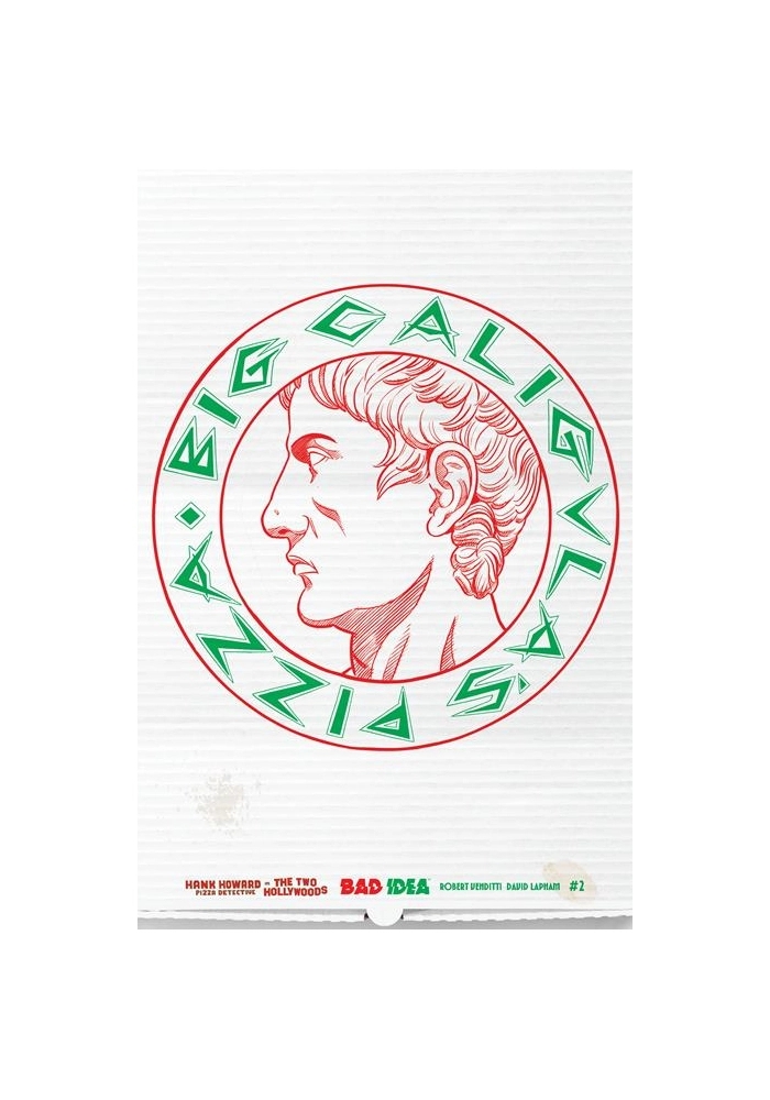 HANK HOWARD PIZZA DETECTIVE THE TWO HOLLYWOODS #2 (OF 2) CVR C DAVID LAPHAM PIZZA BOX DESIGN VAR