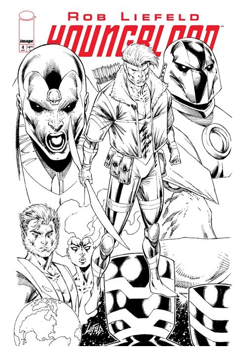 YOUNGBLOOD #4 (2025) CVR E B&W VAR