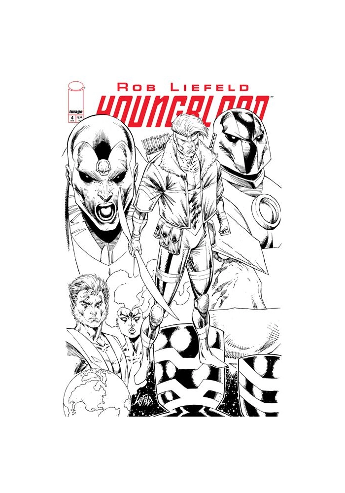 YOUNGBLOOD #4 (2025) CVR E B&W VAR