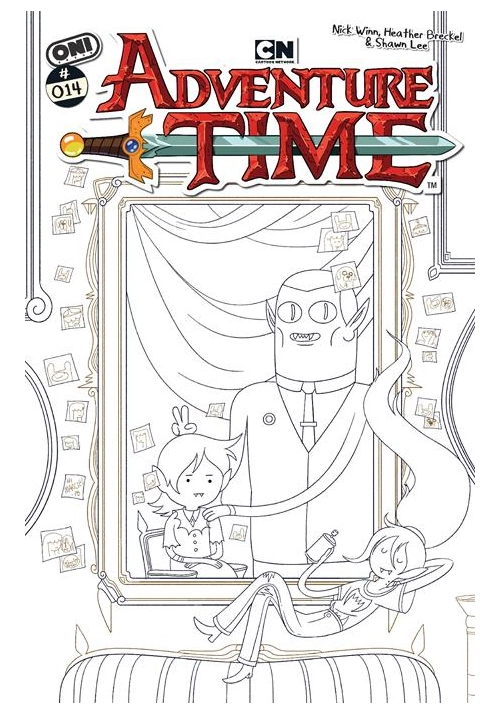 ADVENTURE TIME (2025) #14 CVR E INC 1:20 NICK WINN B&W VAR