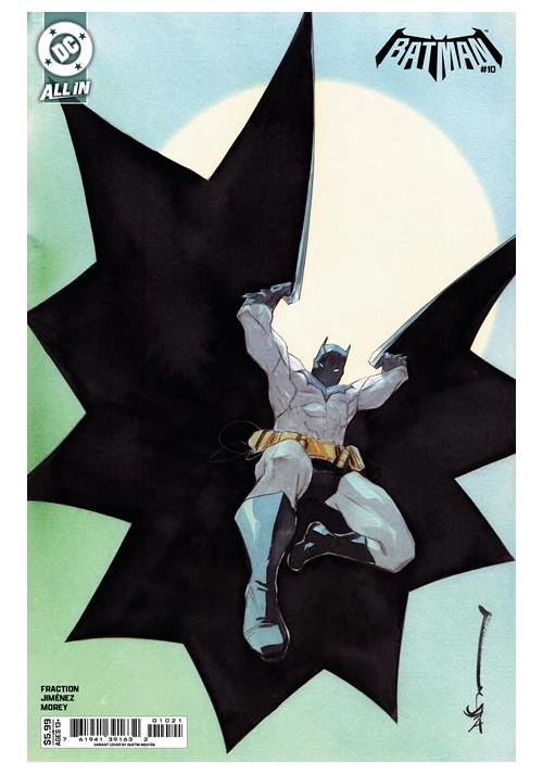 BATMAN #10 CVR B DUSTIN NGUYEN CARD STOCK VAR