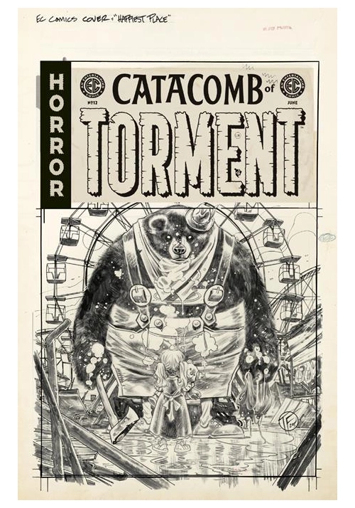 EC CATACOMB OF TORMENT #12 CVR D INC 1:20 TOM FOWLER B&W ARTIST EDITION VAR