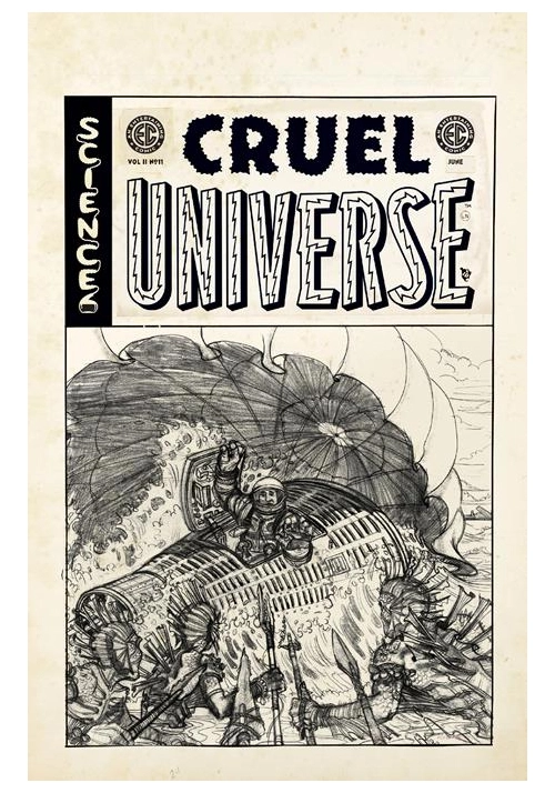 EC CRUEL UNIVERSE 2 #11 (OF 12) CVR D INC 1:20 OLIVER DOMINGUEZ B&W ARTIST EDITION VAR
