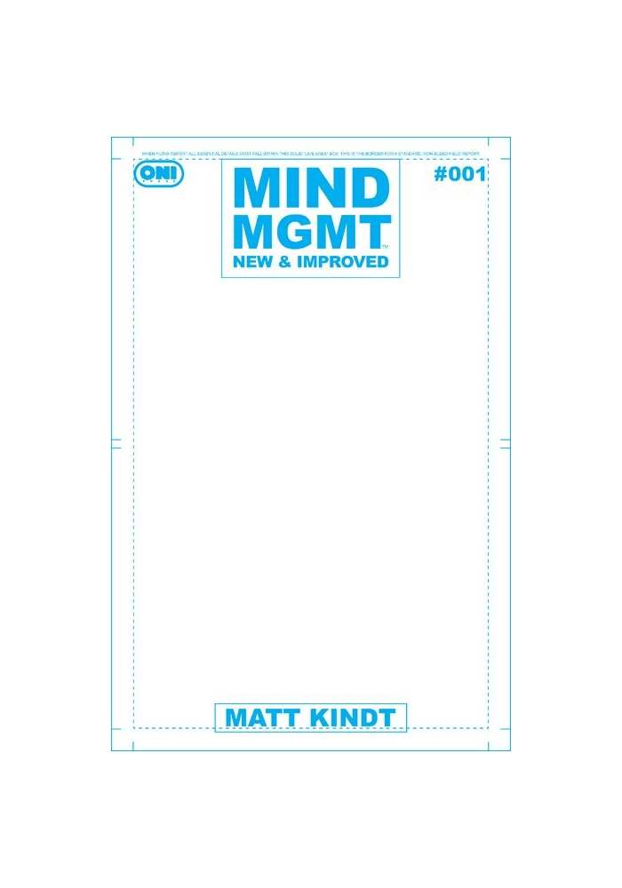 MIND MGMT NEW & IMPROVED #1 CVR D BLANK SKETCH VAR