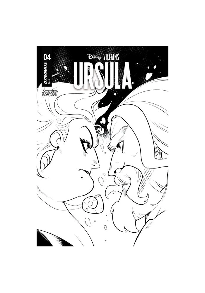 DISNEY VILLAINS URSULA #4 CVR L MIRKA ANDOLFO LINE ART VAR