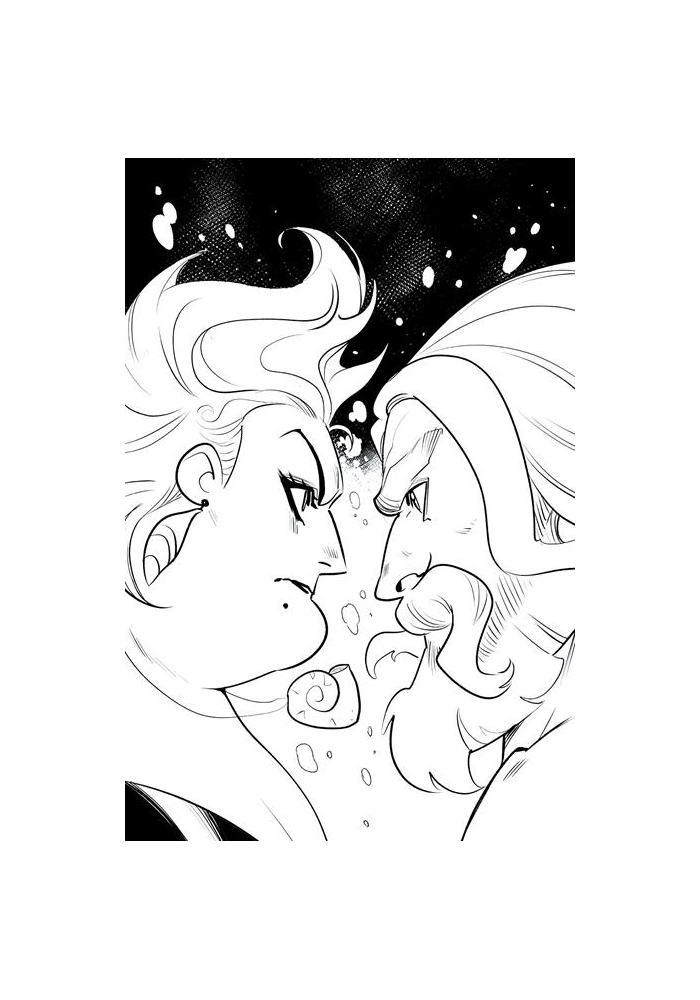 DISNEY VILLAINS URSULA #4 CVR M INC 1:5 MIRKA ANDOLFO LINE ART VIRGIN VAR