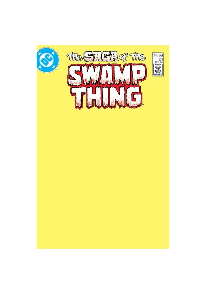 SAGA OF THE SWAMP THING #21 FACSIMILE EDITION CVR B BLANK CARD STOCK VAR
