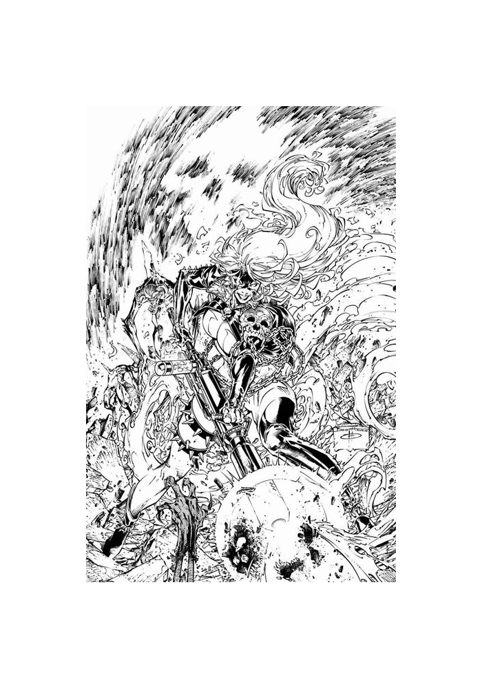 SHE-SPAWN #1 (OF 5) CVR E BRETT BOOTH B&W VAR