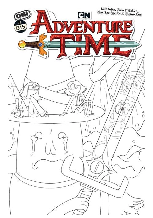 ADVENTURE TIME (2025) #15 CVR E INC 1:20 NICK WINN B&W VAR