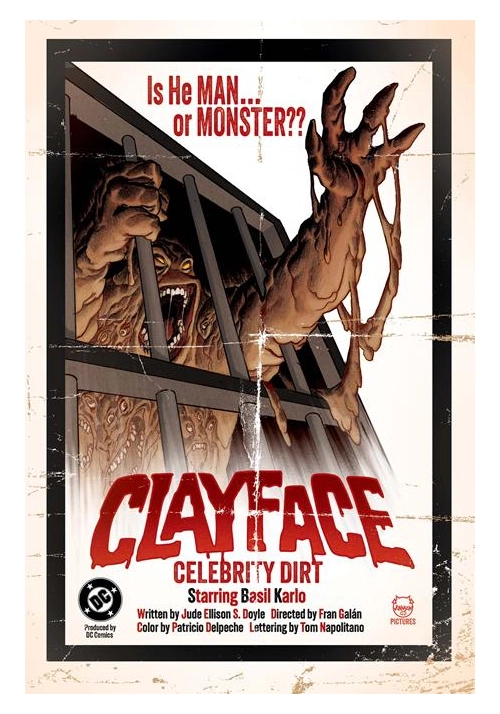 CLAYFACE CELEBRITY DIRT #1 (OF 6) CVR C DAVE JOHNSON CARD STOCK VAR